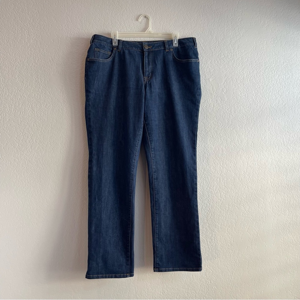 Lands' End Dark Gray Fit 2 Denim Jeans